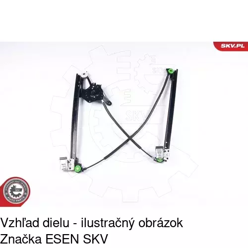 Elektrický mechanizmus okna dverí 3240PSE1 /POLCAR/ - obr. 2
