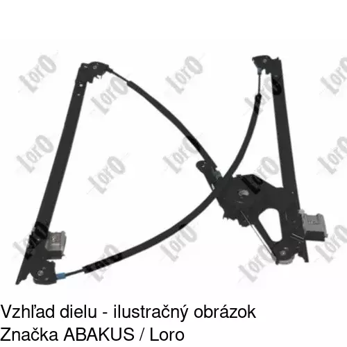 Elektrický mechanizmus okna dverí 3240PSE2 /POLCAR/ - obr. 4