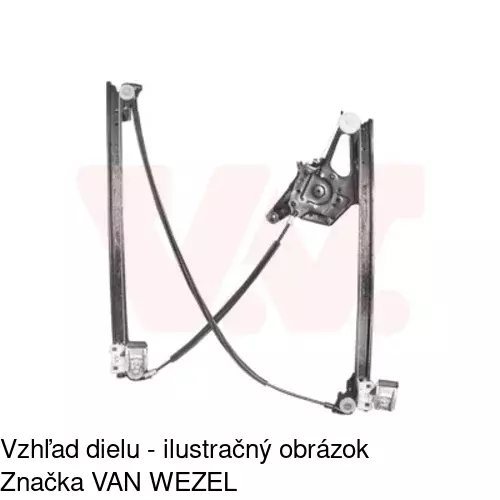 Elektrický mechanizmus okna dverí 3240PSE2 /POLCAR/ - obr. 5