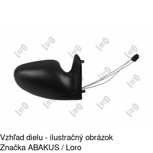 Vonkajšie zrkadlo 3241521M /POLCAR/ - obr. 4