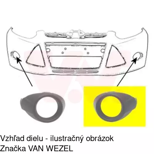 Rámik hmlového svetla 32C129-2 /POLCAR/ - obr. 1