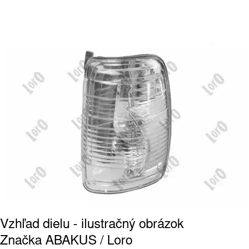 Sklo vonkajšieho zrkadla s držiakom 32N2555M /POLCAR/ - obr. 4