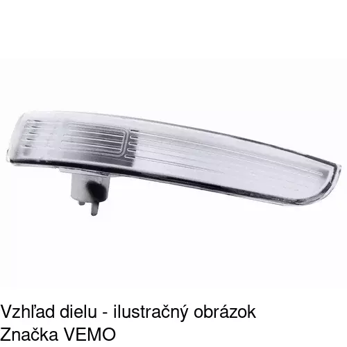 Sklo vonkajšieho zrkadla s držiakom 32X1555M /POLCAR/ - obr. 3