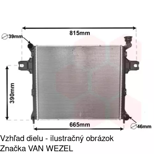 Chladiče vody 343008-1 /POLCAR/ - obr. 1