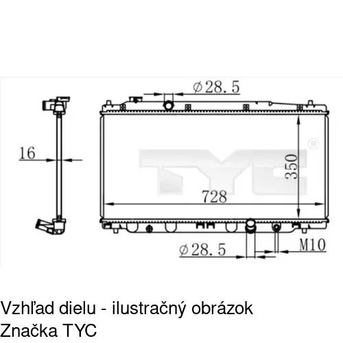 Chladiče vody POLCAR 3837081K