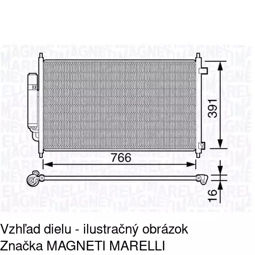 Chladiče klimatizácie POLCAR 3857K82K