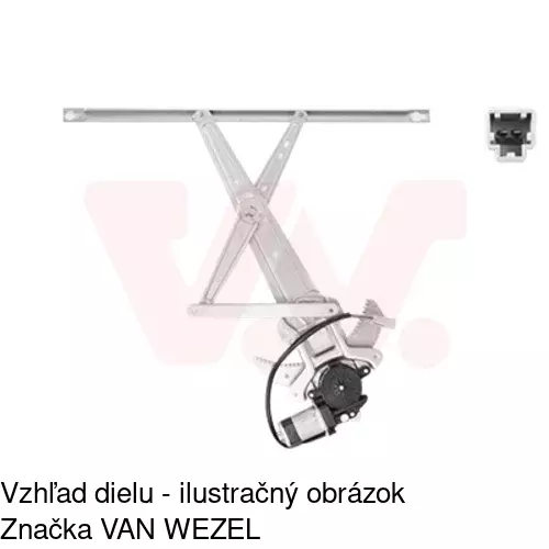 Elektrický mechanizmus okna dverí 3875PSE2 /POLCAR/