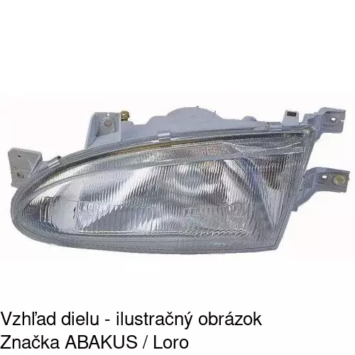 Hlavný reflektor 4005101E /POLCAR/