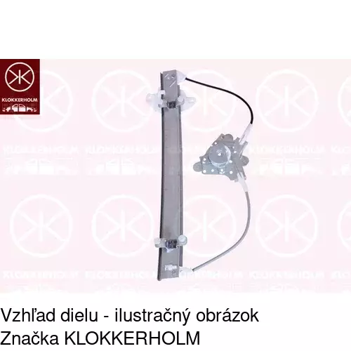 Mechanizmus sťahovania okna elektrický bez motora POLCAR 4005PSG3