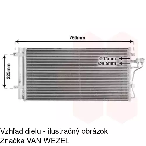 Chladiče klimatizácie 4026K8C1S /POLCAR/ - obr. 1