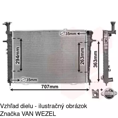 Chladiče vody 404708-5 /POLCAR/ - obr. 1