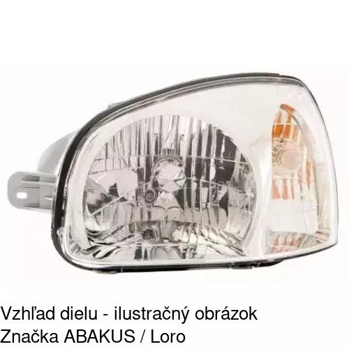Hlavný reflektor 4050091E /POLCAR/ - obr. 1