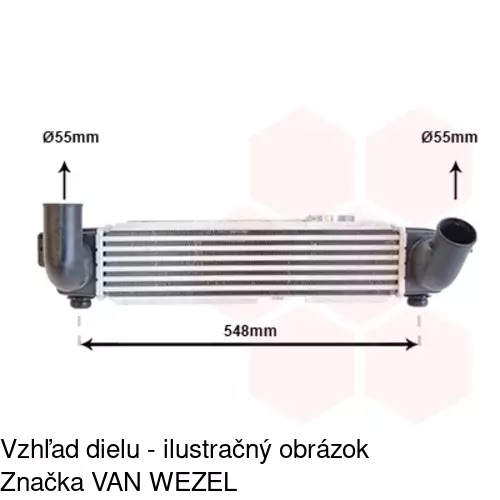 Chladiče vzduchu (Intercoolery) 4171J81X /POLCAR/ - obr. 3