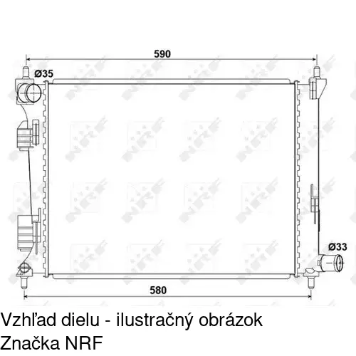 Chladiče vody 41B1081K /POLCAR/ - obr. 1
