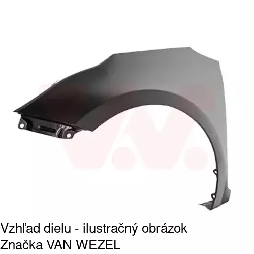 Predný blatník POLCAR 41C101-1