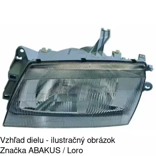Hlavný reflektor 4508100E /POLCAR/ - obr. 2