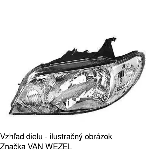 Hlavný reflektor 4540102E /POLCAR/ - obr. 2