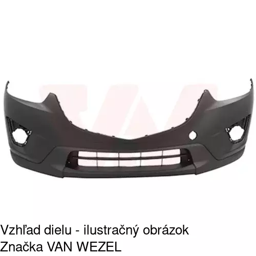Predný nárazník POLCAR 45X107-2