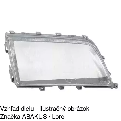 Sklo reflektora 500212-0 /POLCAR/ - obr. 2
