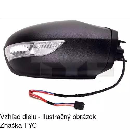 Rám vonkajšieho zrkadla POLCAR 500655TM