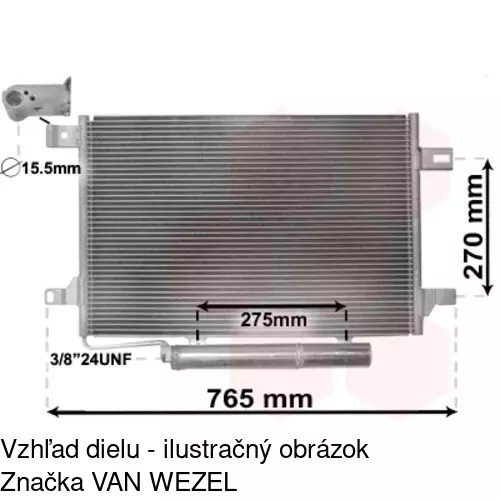 Chladiče klimatizácie 5006K8C2S /POLCAR/ - obr. 3
