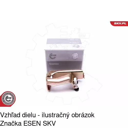 Vozík - kolieska pant posuvných dverí 5012Z-71 /POLCAR/ - obr. 2