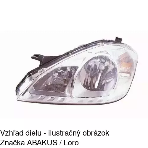 Hlavný reflektor 502110-U /POLCAR/ - obr. 4
