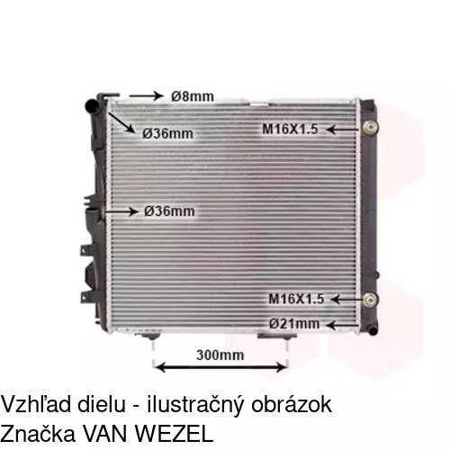 Chladiče vody 502408 /POLCAR/ - obr. 2