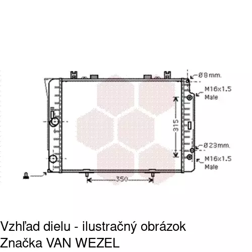 Chladiče vody 502408-8 /POLCAR/ - obr. 2
