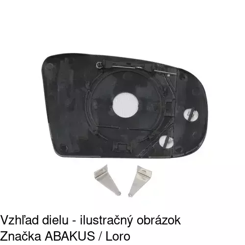 Sklo vonkajšieho zrkadla s držiakom 5025541E /POLCAR/ - obr. 5