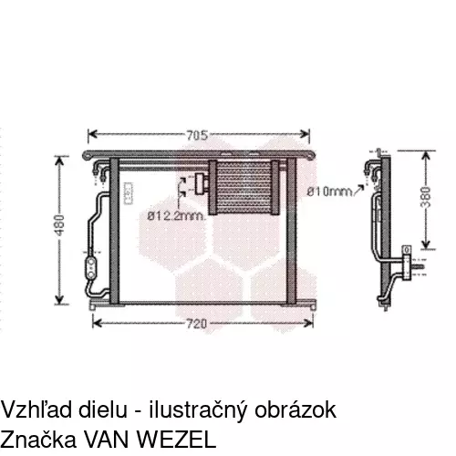 Chladiče klimatizácie 5025K8C3S /POLCAR/ - obr. 5
