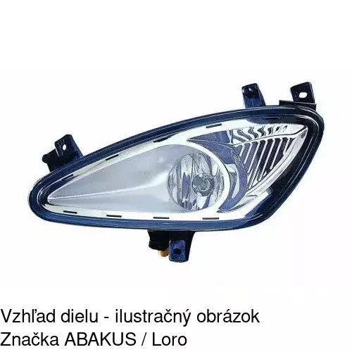 Hmlové svetlo - predné POLCAR 503129-E