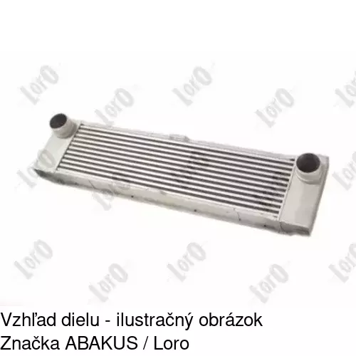 Chladiče vzduchu (Intercoolery) 5040J8-3 /POLCAR/ - obr. 2