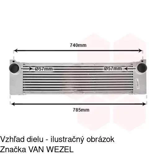 Chladiče vzduchu (Intercoolery) 5040J83X /POLCAR/ - obr. 3