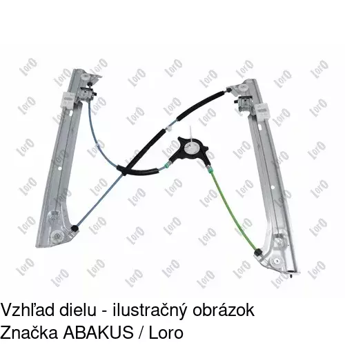 Mechanizmus sťahovania okna elektrický bez motora 5040PSG2 /POLCAR/ - obr. 3