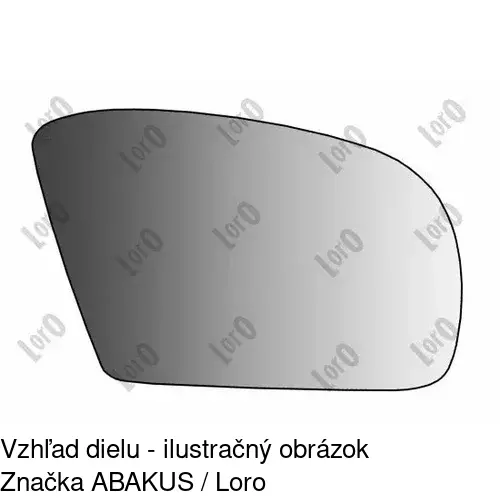 Sklo vonkajšieho zrkadla s držiakom 5045555E /POLCAR/ - obr. 1