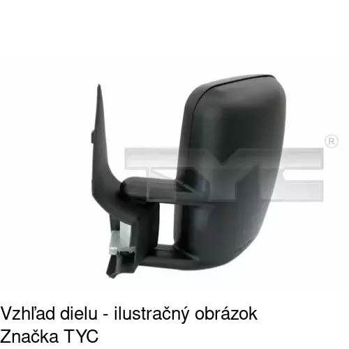 Vonkajšie zrkadlo 506251-M /POLCAR/ - obr. 2