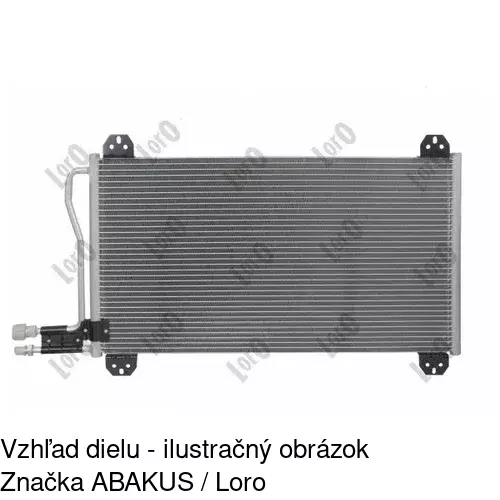 Chladiče klimatizácie 5062K8C1 /POLCAR/ - obr. 2