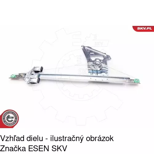 Mechanizmus sťahovania okna elektrický bez motora 5065PSG1 /POLCAR/ - obr. 3