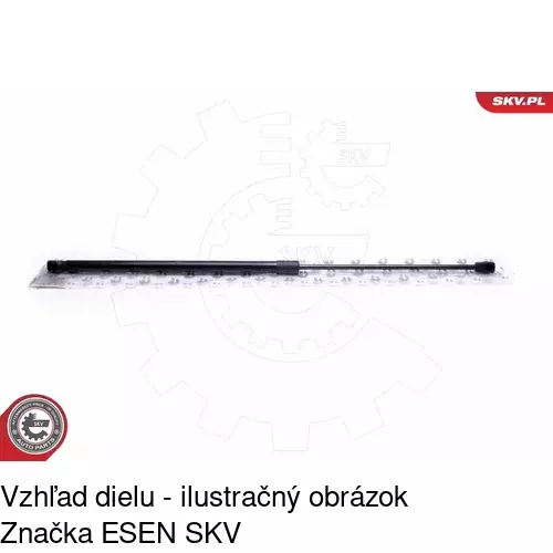 Plynová pružina 5070AS /POLCAR/ - obr. 2