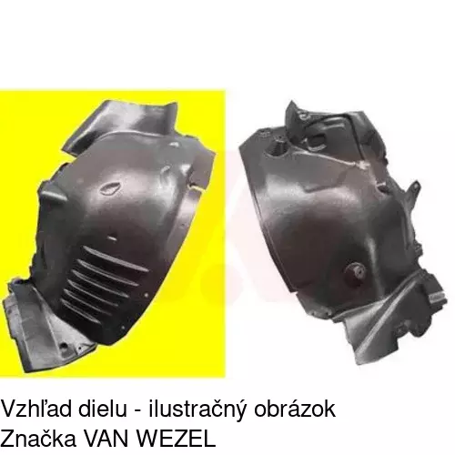 Podblatník (plast) 5070FP1T /POLCAR/