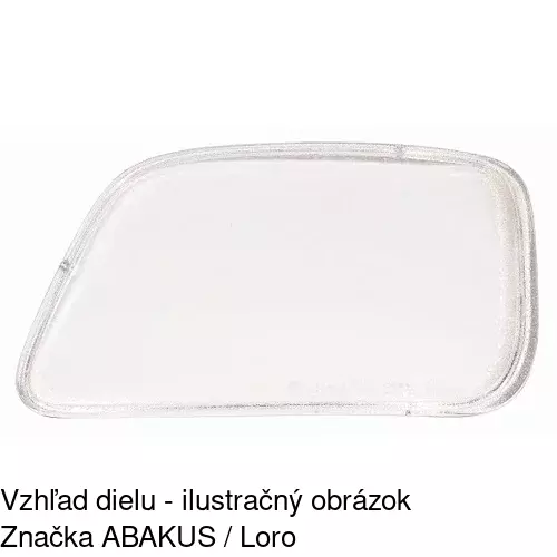Sklo reflektora 508011-U /POLCAR/ - obr. 2