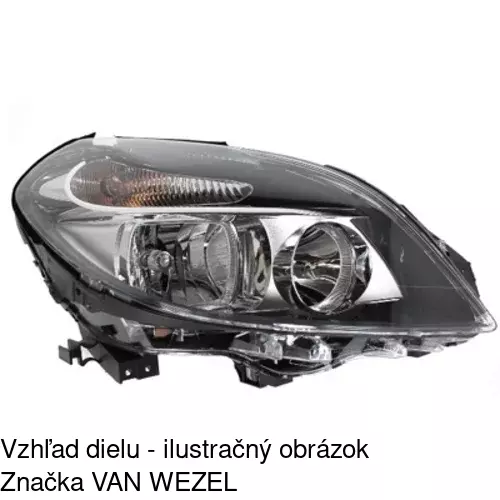 Hlavný reflektor 50L110-U /POLCAR/ - obr. 3