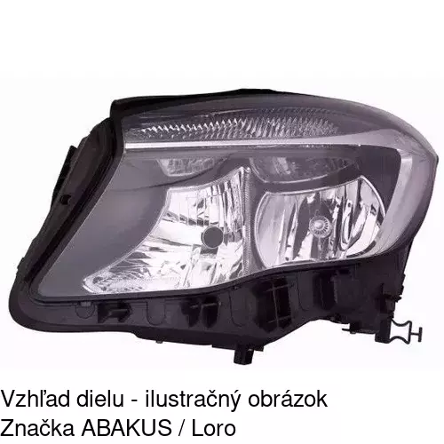 Hlavný reflektor 50L210-U /POLCAR/ - obr. 2