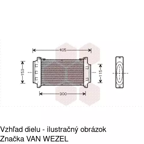 Chladiče vzduchu (Intercoolery) 5101J8-1 /POLCAR/ - obr. 5