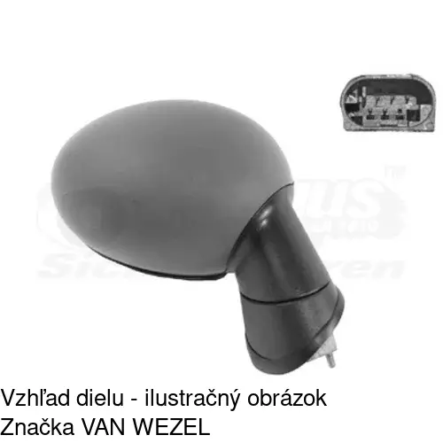 Vonkajšie zrkadlo 5102524M /POLCAR/ - obr. 3