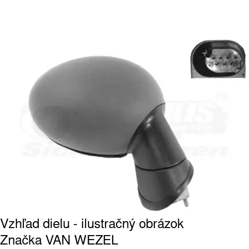 Rám vonkajšieho zrkadla 510255PM /POLCAR/ - obr. 4