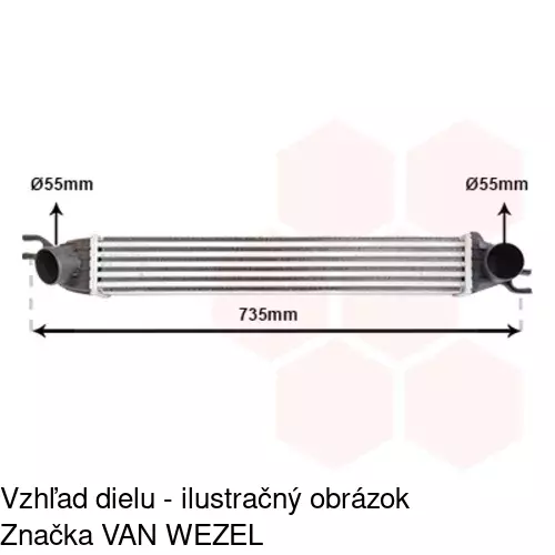 Chladiče vzduchu (Intercoolery) 5102J81X /POLCAR/ - obr. 4