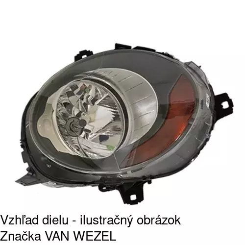 Hlavný reflektor 51B110-V /POLCAR/ - obr. 3
