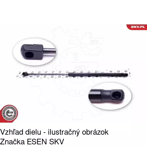 Plynová pružina 5210AB1D /POLCAR/ - obr. 4